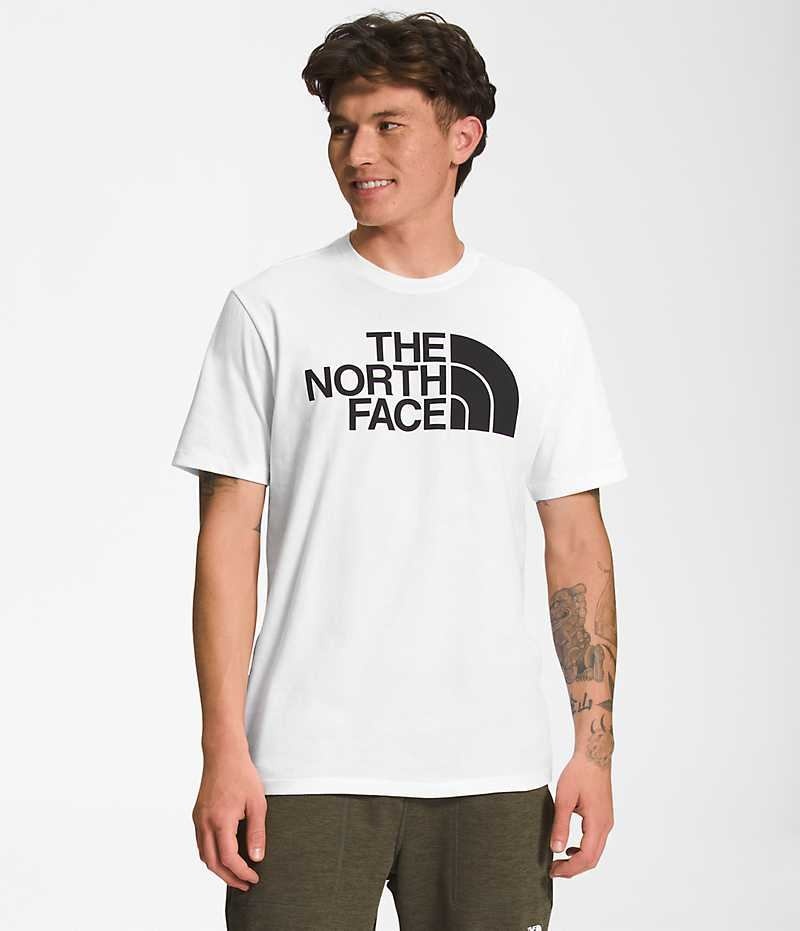 The North Face Kısa Sleeve Half Dome Tişört Erkek Beyaz | TÜRKIYE JXYN