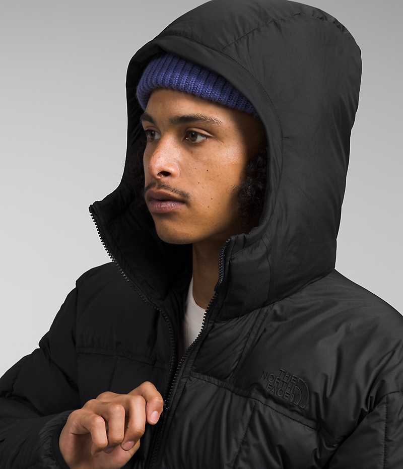 The North Face Lhotse Reversible Hoodie Aşağı Ceket Erkek Siyah | ISTANBUL QYLJ