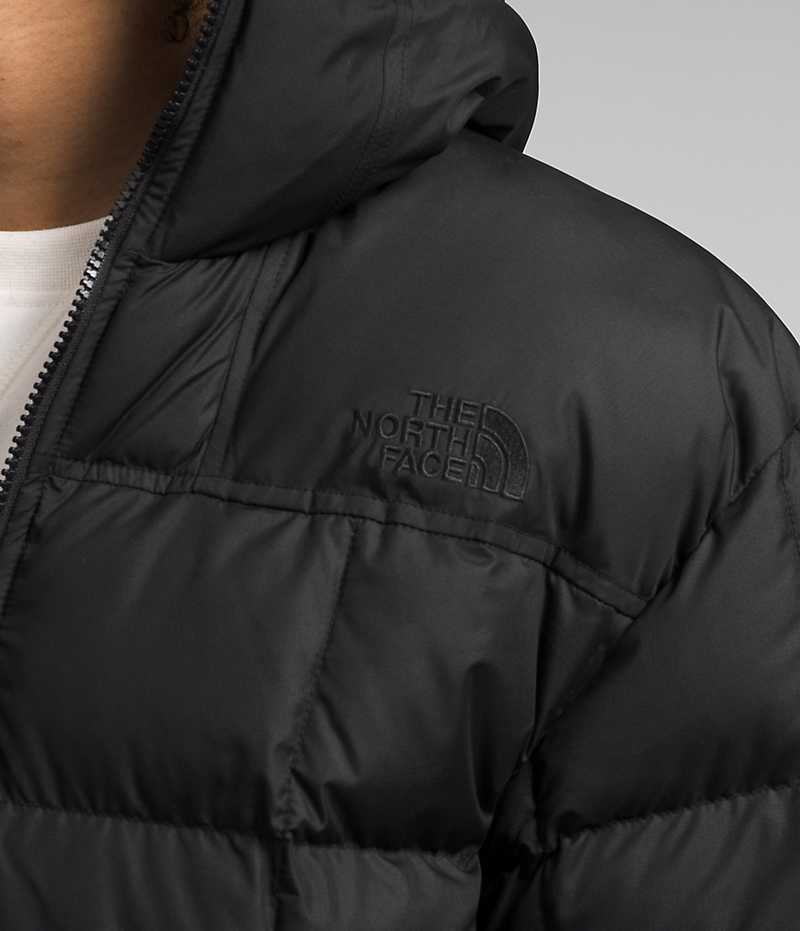 The North Face Lhotse Reversible Hoodie Aşağı Ceket Erkek Siyah | ISTANBUL QYLJ