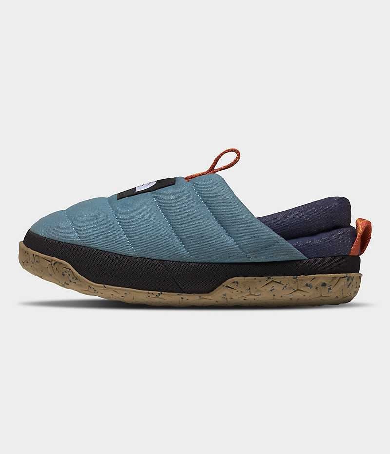 The North Face Nuptse Denim Mules Kadın Mavi | TÜRKIYE QVDC