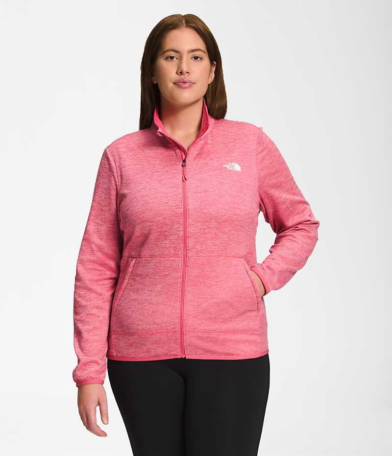 The North Face Plus Canyonlands Full-Zip Polar Ceketler Kadın Pembe | ISTANBUL UXZW