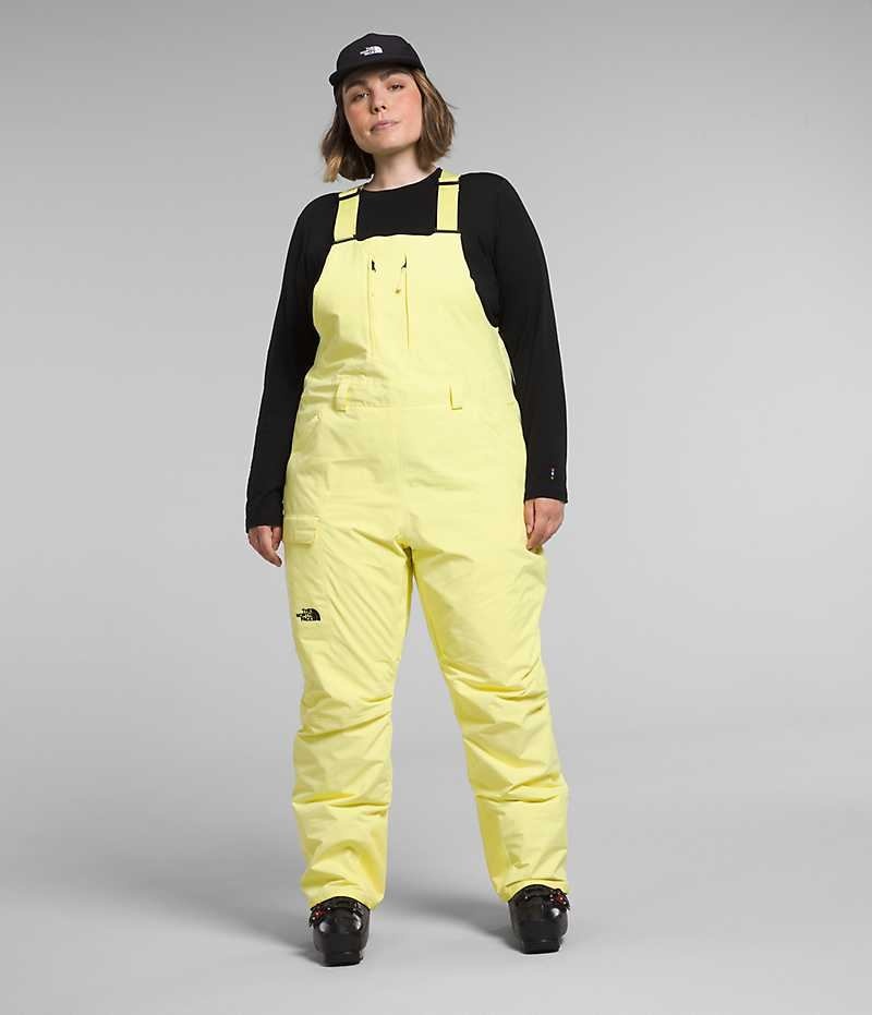 The North Face Plus Freedom Insulated Bib Pantolon Kadın Sarı | ISTANBUL JPKX