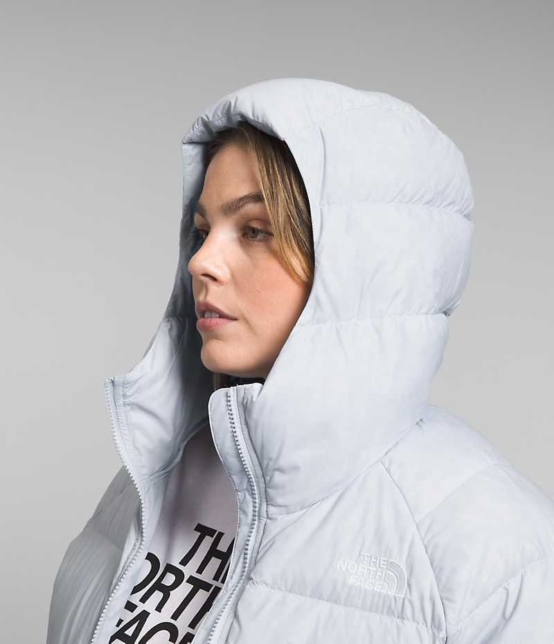 The North Face Plus Hydrenalite™ Hoodie Aşağı Ceket Kadın Gri | TÜRKIYE VSJW