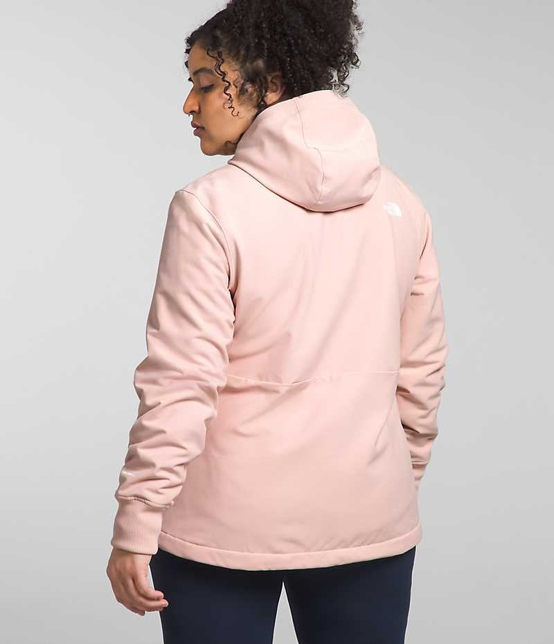 The North Face Plus Shelbe Raschel Hoodie Softshell Ceket Kadın Pembe | TÜRKIYE SRTV