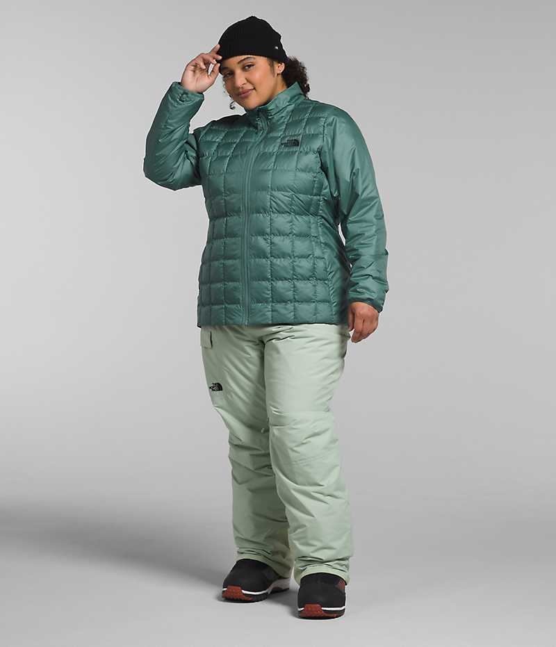 The North Face Plus ThermoBall™ Eco Snow Triclimate® Yalıtımlı Ceketler Kadın Yeşil | TÜRKIYE DLVN