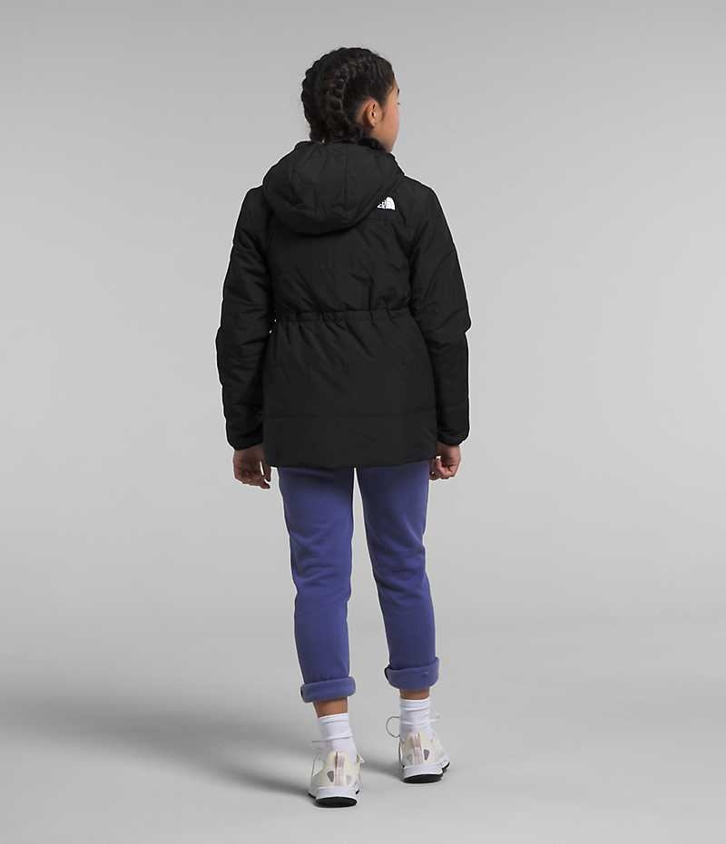 The North Face Reversible Mossbud Parka Kiz Çocuk Siyah | TÜRKIYE DOEM