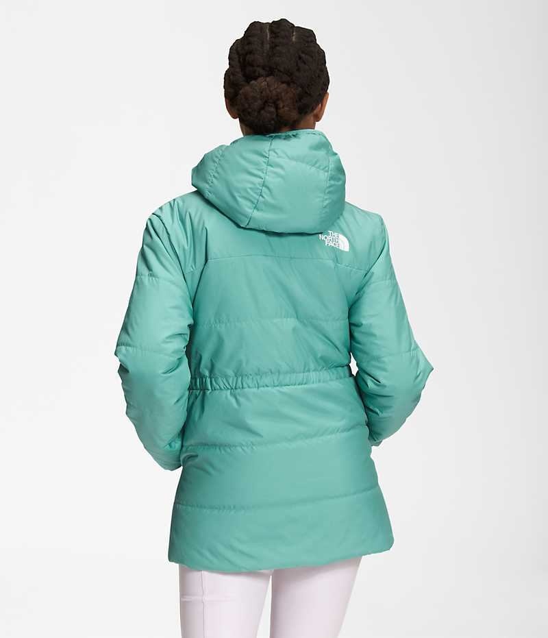 The North Face Reversible Mossbud Parka Kiz Çocuk Turkuaz | TÜRKIYE RLGK