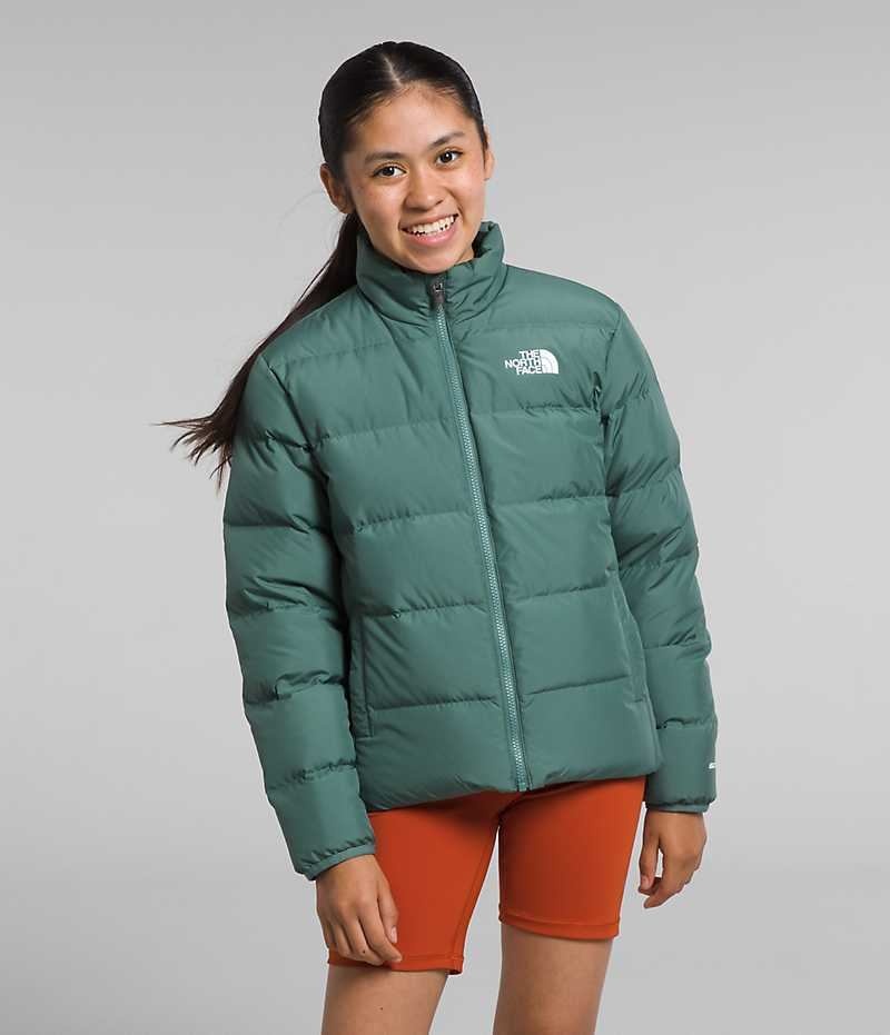 The North Face Reversible North Aşağı Ceket Kiz Çocuk Yeşil | TÜRKIYE MZFQ