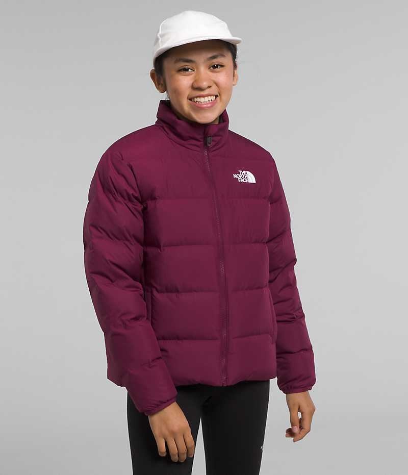 The North Face Reversible North Aşağı Ceket Kiz Çocuk Bordo | TÜRKIYE QDNA