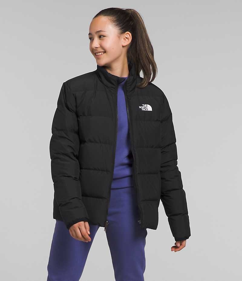 The North Face Reversible North Aşağı Ceket Kiz Çocuk Siyah | ISTANBUL QYLS