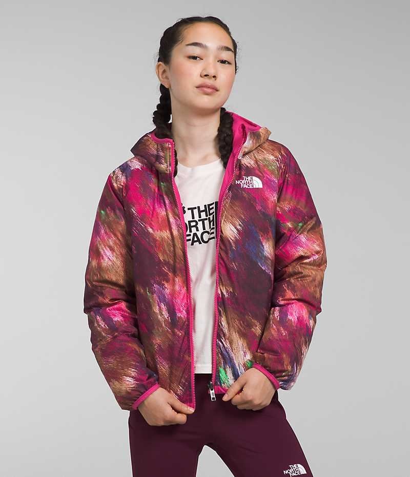 The North Face Reversible North Kukuletalı Aşağı Ceket Kiz Çocuk Pembe | ISTANBUL MCRL