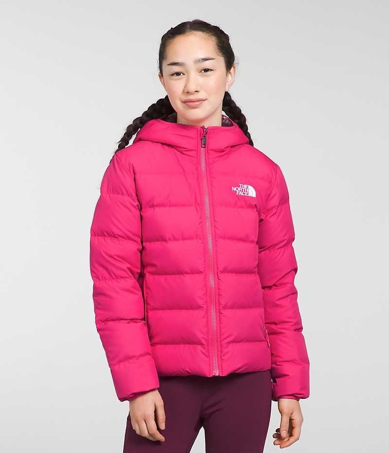 The North Face Reversible North Kukuletalı Aşağı Ceket Kiz Çocuk Pembe | ISTANBUL MCRL