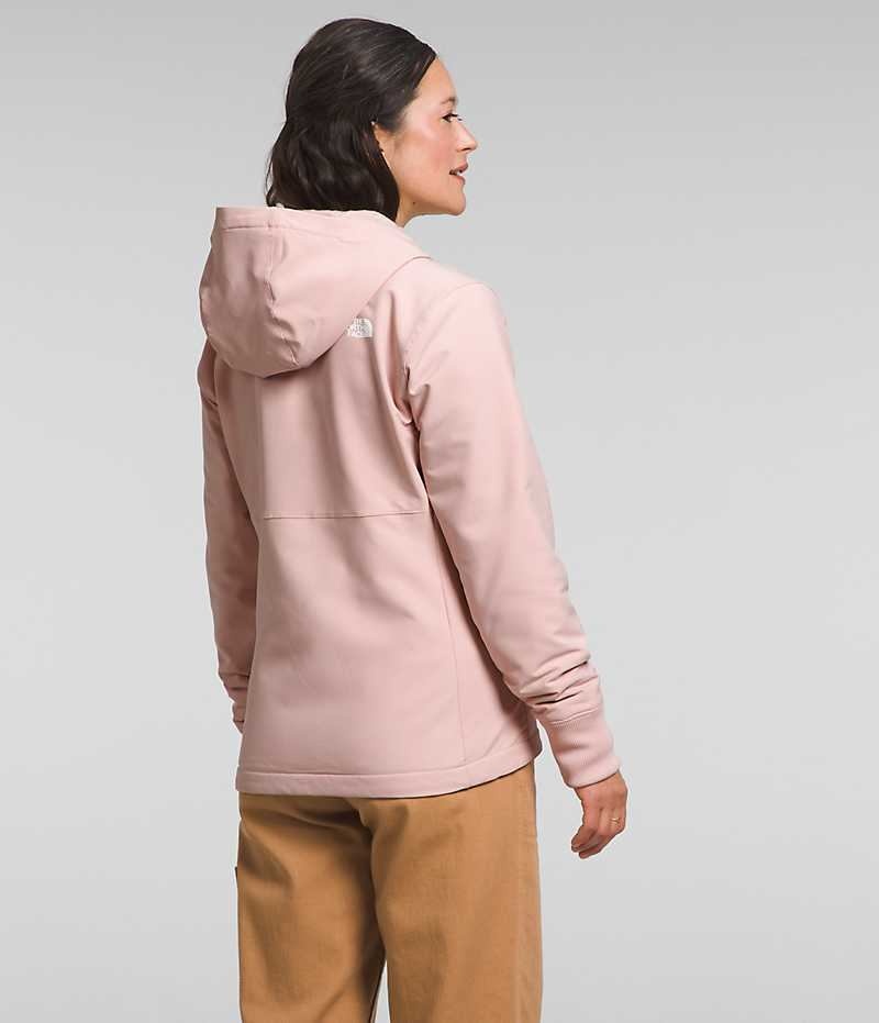 The North Face Shelbe Raschel Hoodie Softshell Ceket Kadın Pembe | TÜRKIYE OLTU