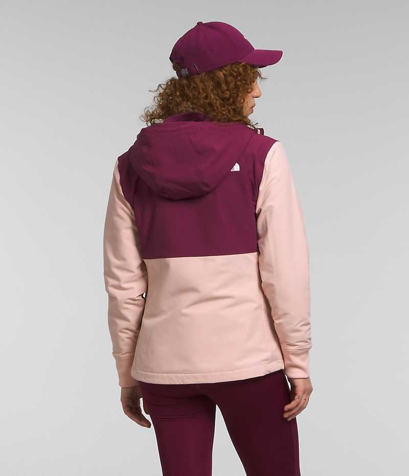 The North Face Shelbe Raschel Hoodie Softshell Ceket Kadın Pembe | TÜRKIYE XINQ