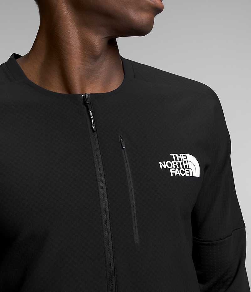 The North Face Summit Series Altimetro ¾-Zip Top Sweatshirt Erkek Siyah | ISTANBUL OBKV