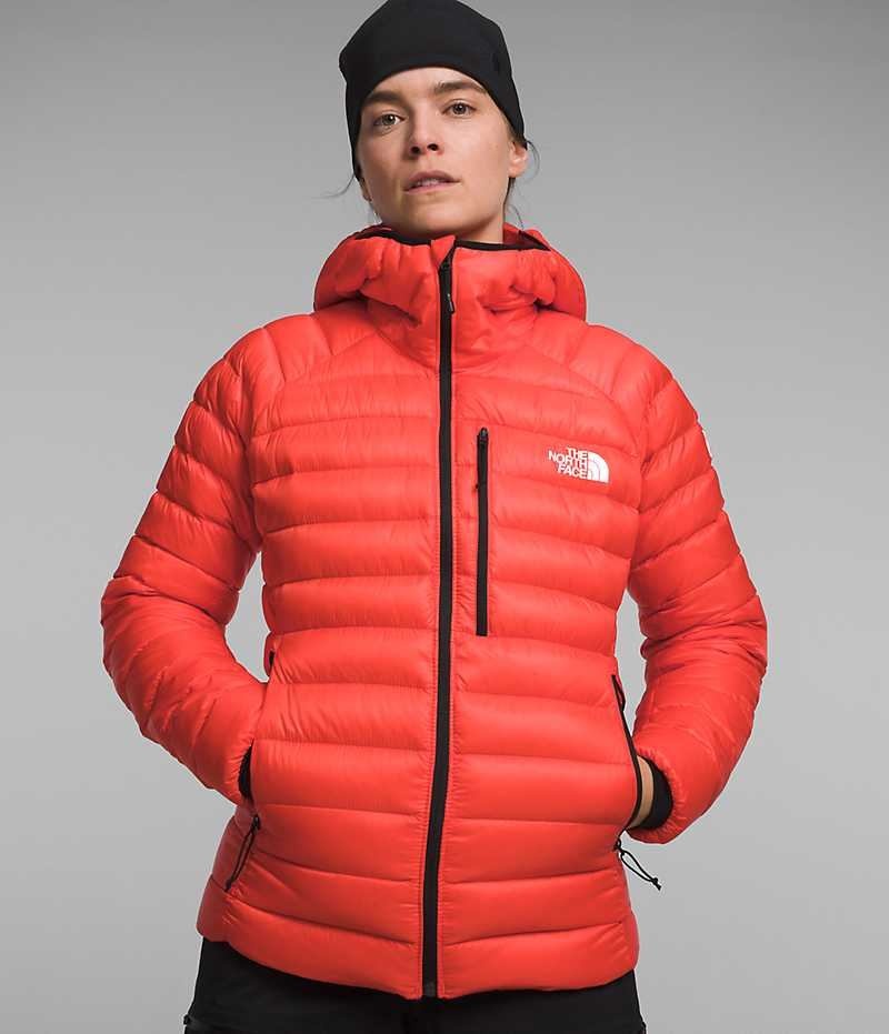 The North Face Summit Series Breithorn Hoodie Aşağı Ceket Kadın Turuncu | TÜRKIYE NQFD