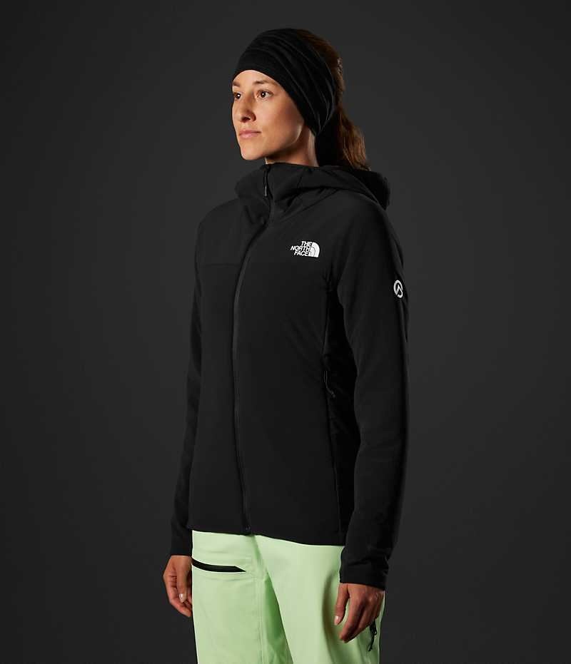 The North Face Summit Series Casaval Hoodie Hibrit Ceket Kadın Siyah | TÜRKIYE UHMY