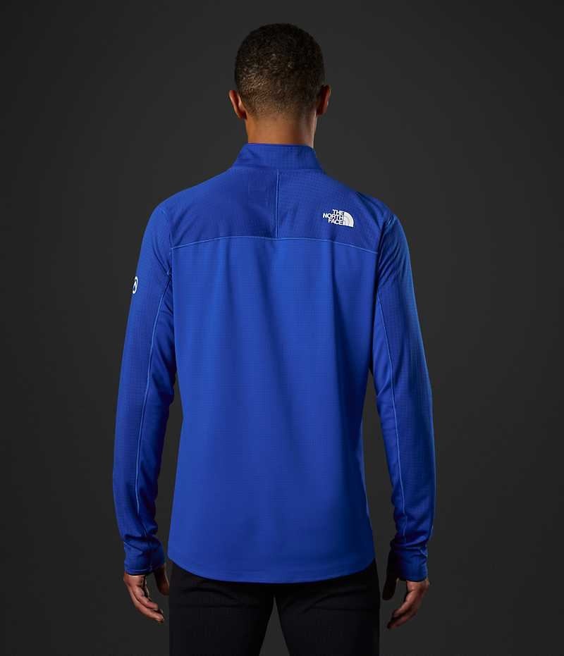 The North Face Summit Series Crevasse ½-Zip Sweatshirt Erkek Mavi | ISTANBUL YVQN