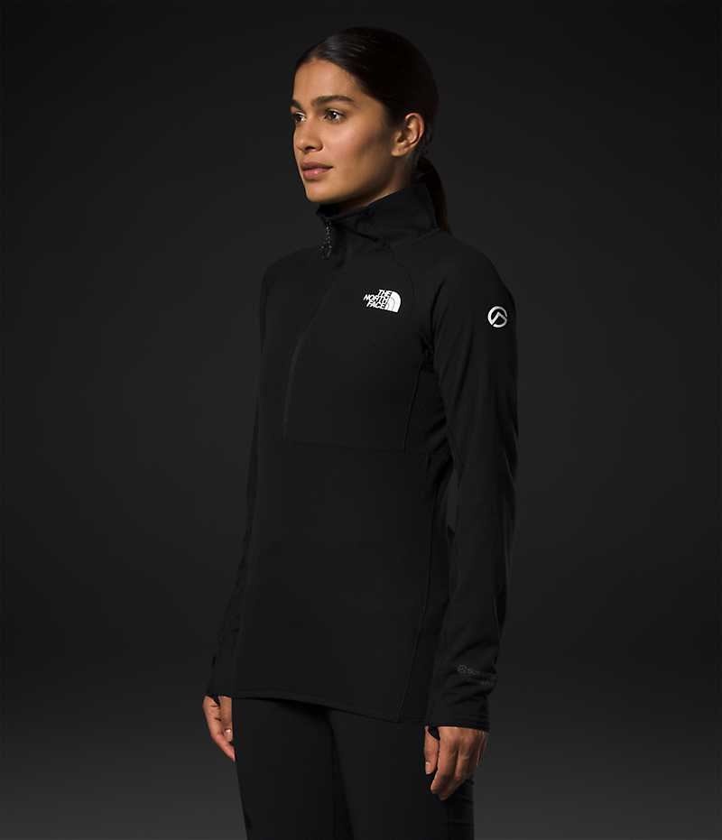 The North Face Summit Series FUTUREFLEECE™ LT ½-Zip Sweatshirt Kadın Siyah | ISTANBUL NGJY