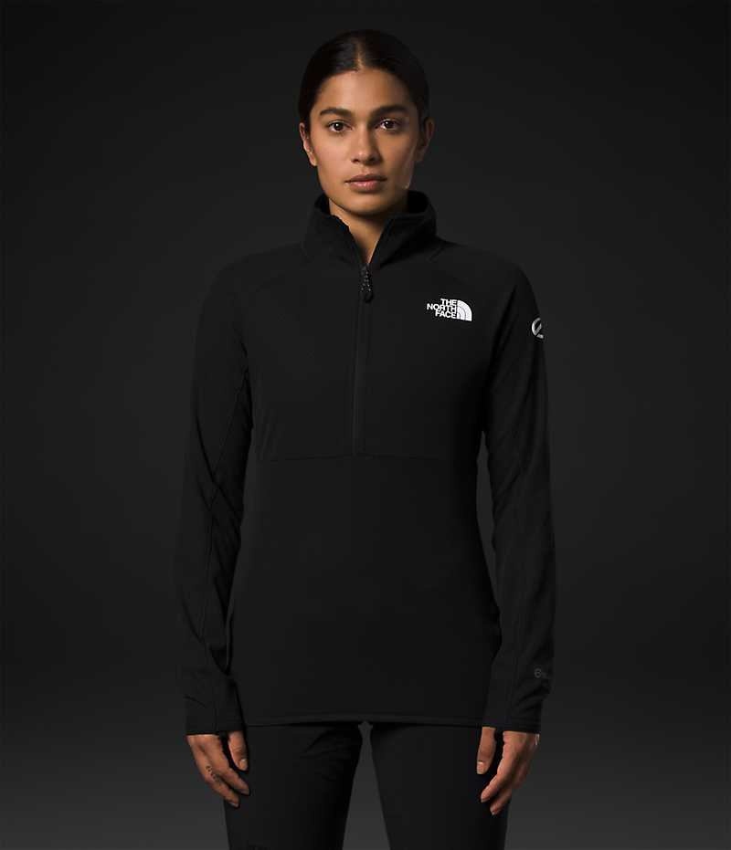 The North Face Summit Series FUTUREFLEECE™ LT ½-Zip Sweatshirt Kadın Siyah | ISTANBUL NGJY