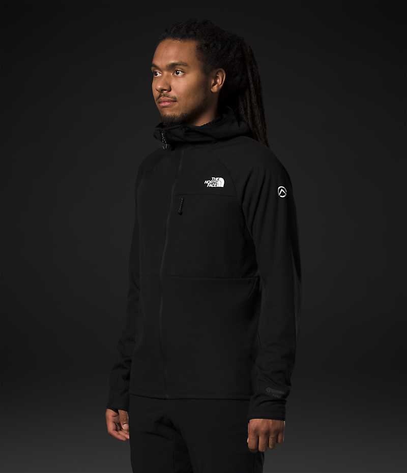 The North Face Summit Series FUTUREFLEECE™ Full-Zip Hoodie Polar Ceketler Erkek Siyah | ISTANBUL DKAW