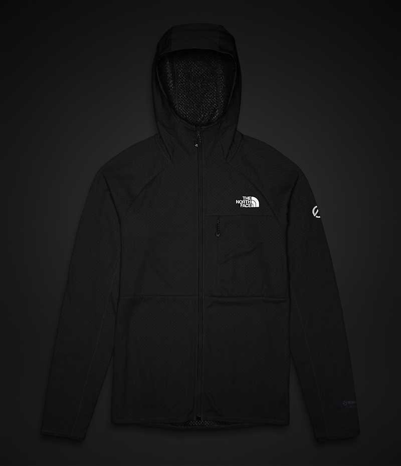 The North Face Summit Series FUTUREFLEECE™ Full-Zip Hoodie Polar Ceketler Erkek Siyah | ISTANBUL DKAW