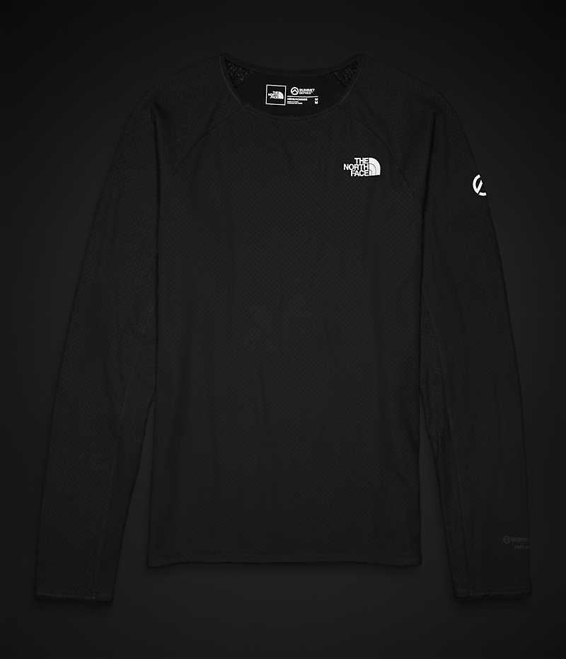 The North Face Summit Series FUTUREFLEECE™ Crew Sweatshirt Erkek Siyah | TÜRKIYE SPUN