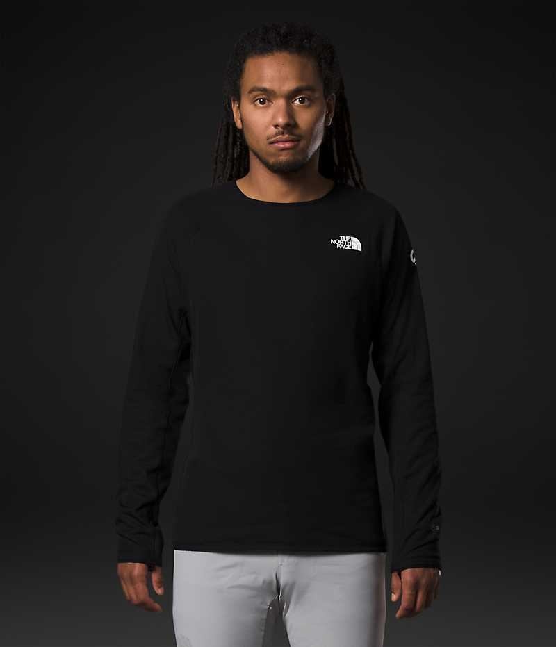 The North Face Summit Series FUTUREFLEECE™ Crew Sweatshirt Erkek Siyah | TÜRKIYE SPUN