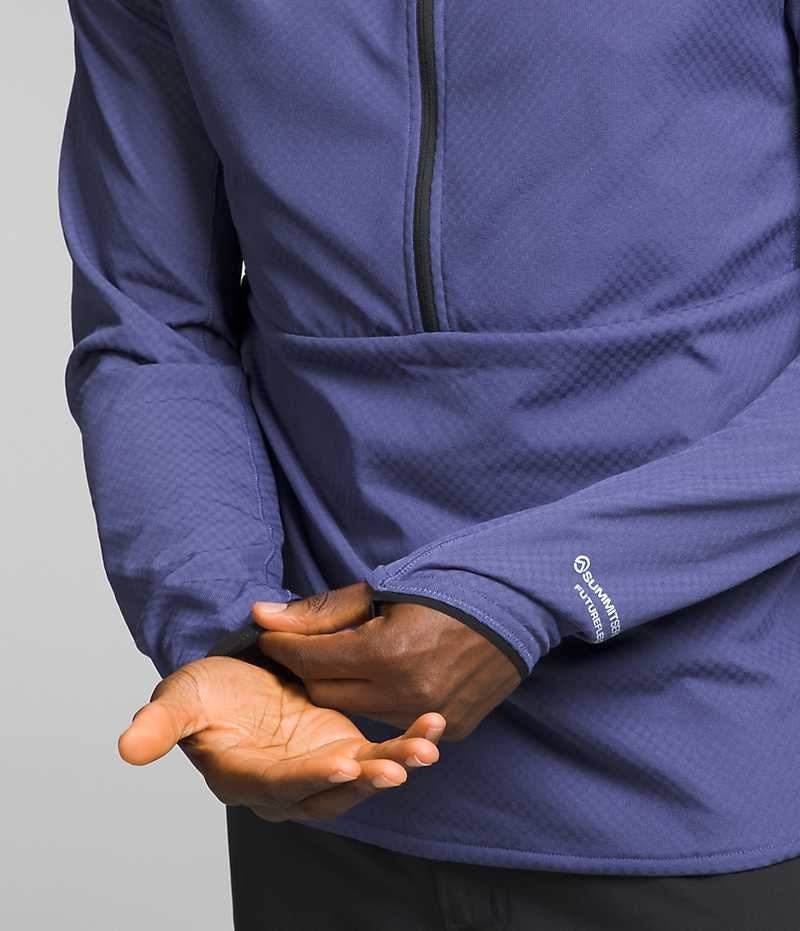 The North Face Summit Series FUTUREFLEECE™ LT ½-Zip Sweatshirt Erkek Mavi | TÜRKIYE ASHR