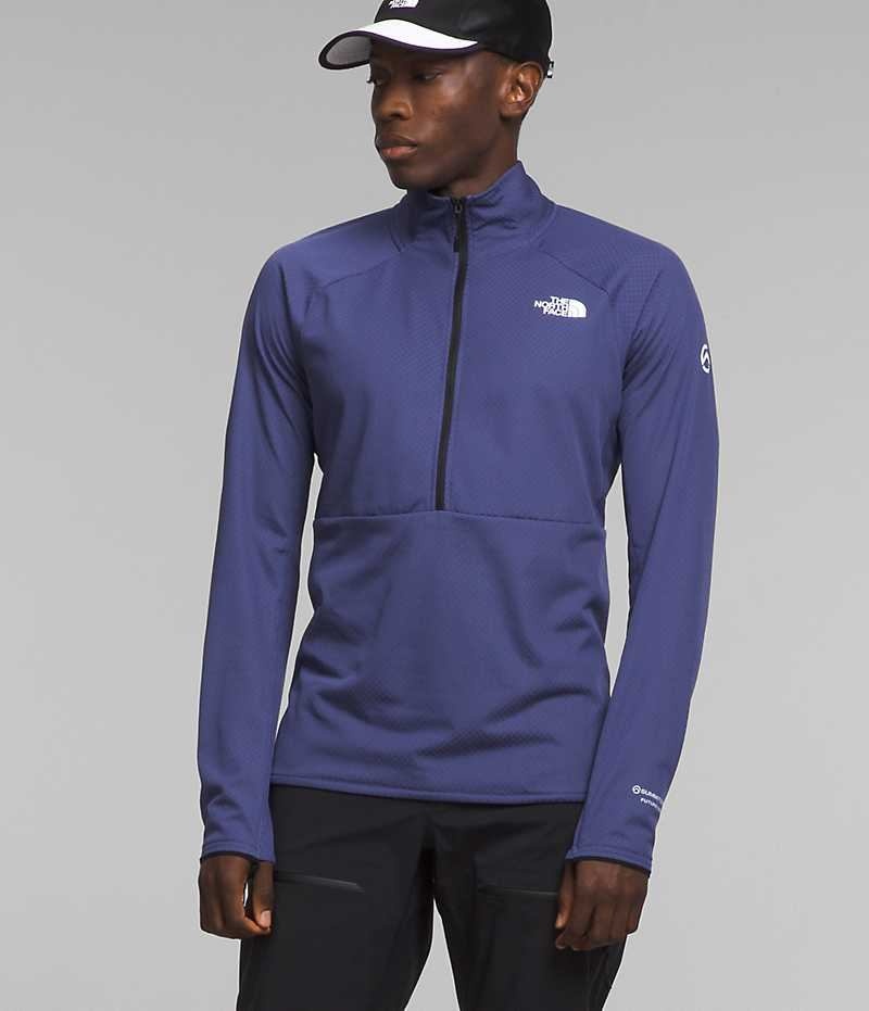 The North Face Summit Series FUTUREFLEECE™ LT ½-Zip Sweatshirt Erkek Mavi | TÜRKIYE ASHR