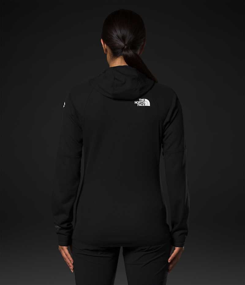 The North Face Summit Series FUTUREFLEECE™ Full-Zip Hoodie Polar Ceketler Kadın Siyah | ISTANBUL JAPL