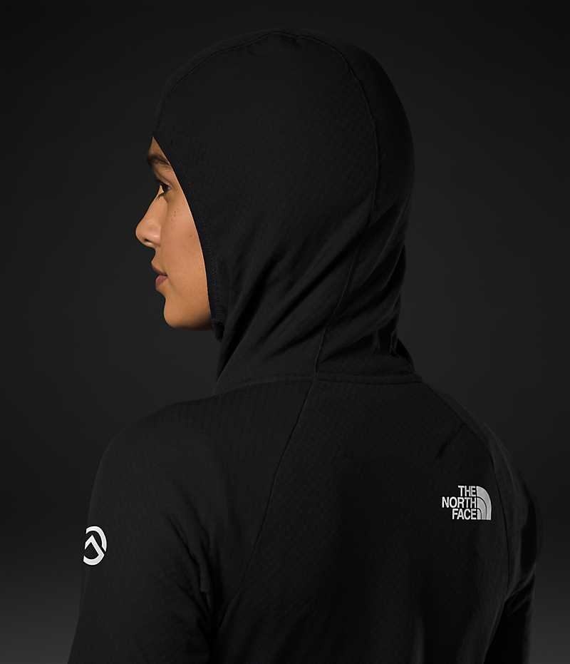 The North Face Summit Series FUTUREFLEECE™ Full-Zip Hoodie Polar Ceketler Kadın Siyah | ISTANBUL JAPL