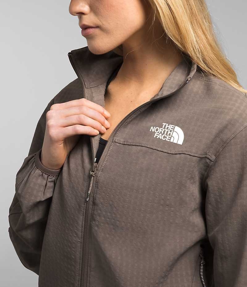 The North Face Tekware™ Grid Full-Zip Polar Ceketler Kadın Kahverengi | ISTANBUL RACX