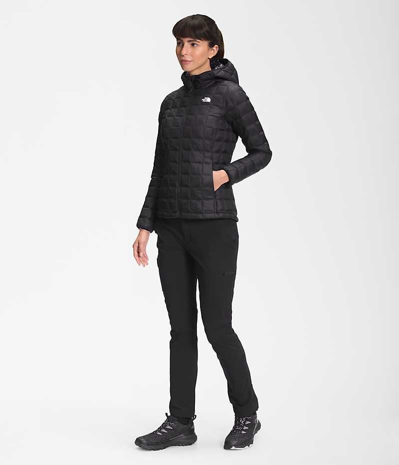 The North Face ThermoBall™ Eco Hoodie 2.0 Aşağı Ceket Kadın Siyah | TÜRKIYE QUST