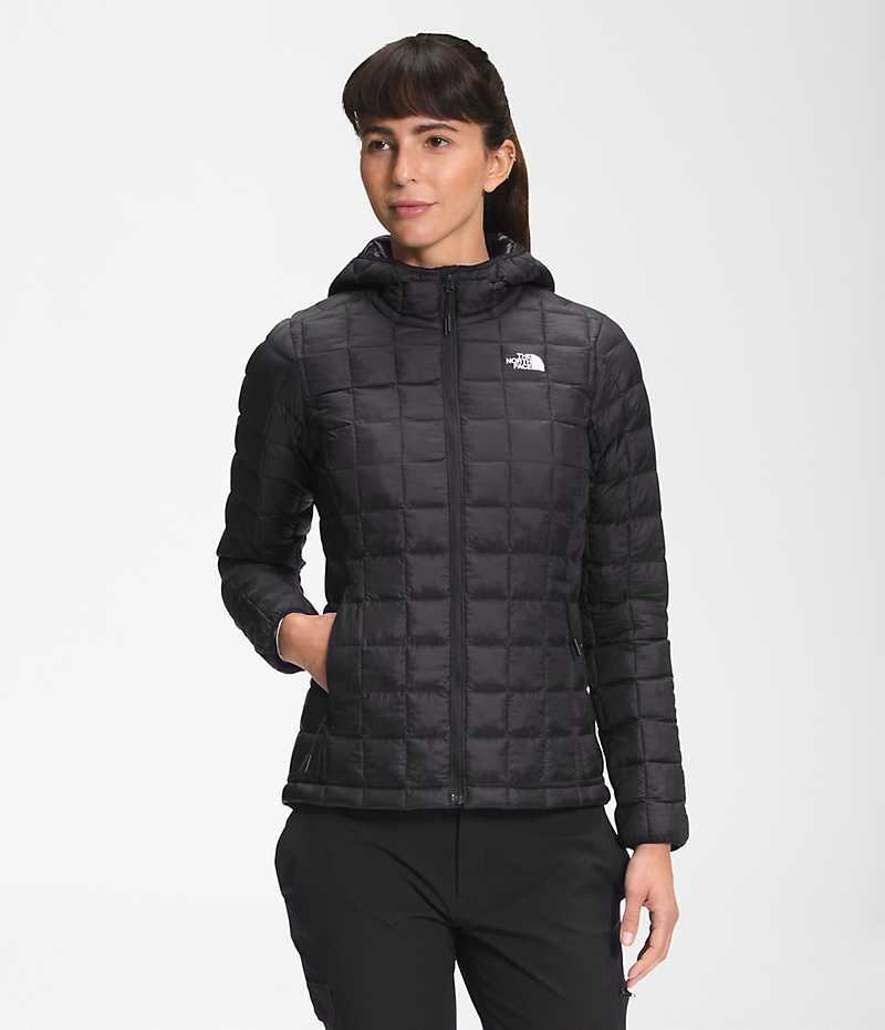 The North Face ThermoBall™ Eco Hoodie 2.0 Aşağı Ceket Kadın Siyah | TÜRKIYE QUST