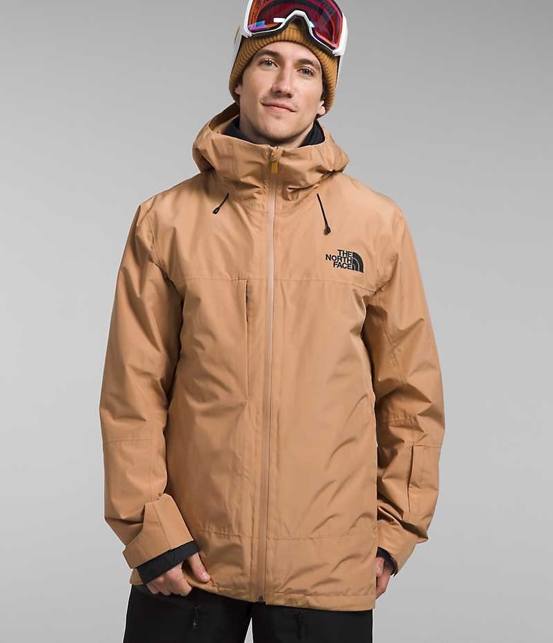 The North Face ThermoBall™ Eco Snow Triclimate® Kapüşonlu Ceket Erkek Haki | ISTANBUL KHQE