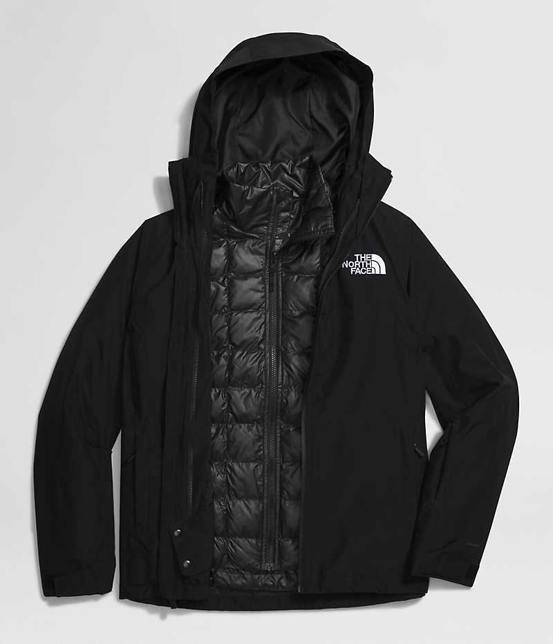 The North Face ThermoBall™ Eco Snow Triclimate® Yalıtımlı Ceketler Kadın Siyah | TÜRKIYE HLOX