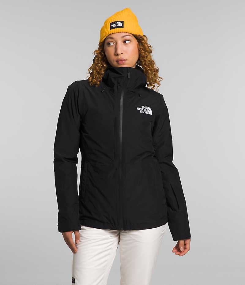 The North Face ThermoBall™ Eco Snow Triclimate® Yalıtımlı Ceketler Kadın Siyah | TÜRKIYE HLOX