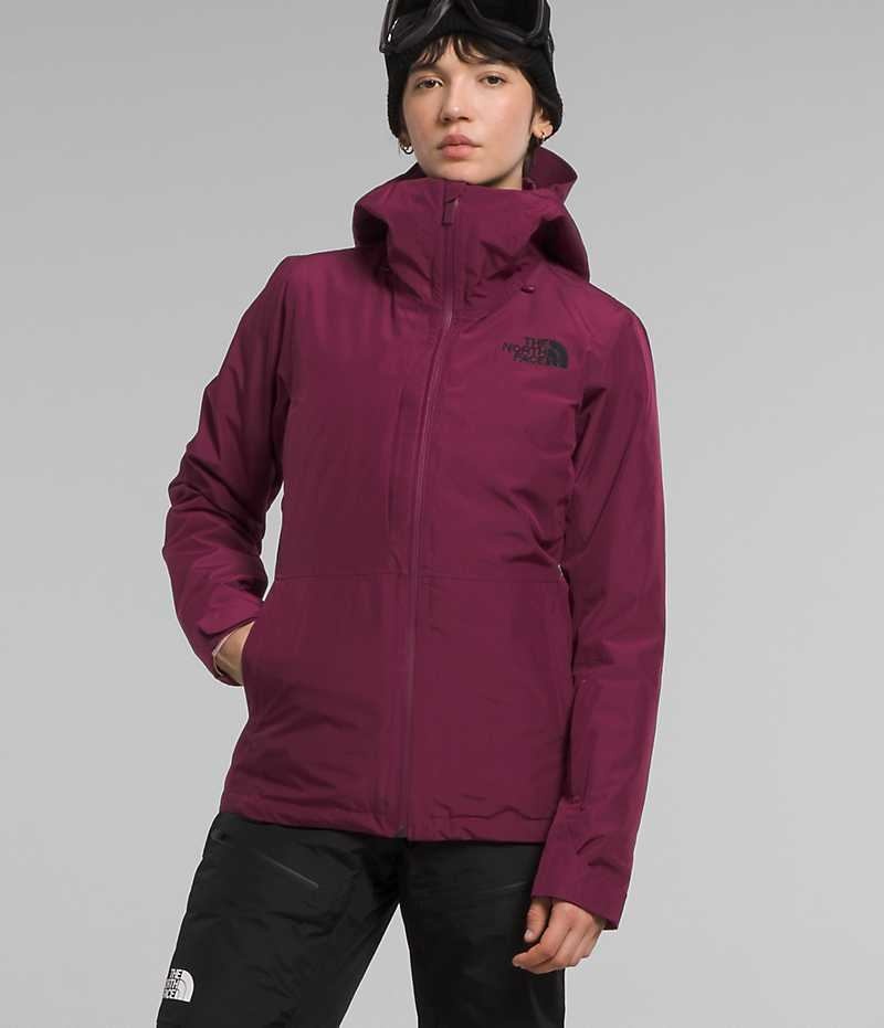 The North Face ThermoBall™ Eco Snow Triclimate® Yalıtımlı Ceketler Kadın Küpe Çiçeği | ISTANBUL SDEB