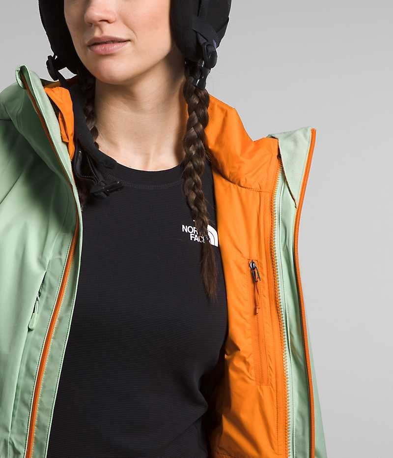 The North Face ThermoBall™ Eco Snow Triclimate® Yalıtımlı Ceketler Kadın Nane | TÜRKIYE IVAY