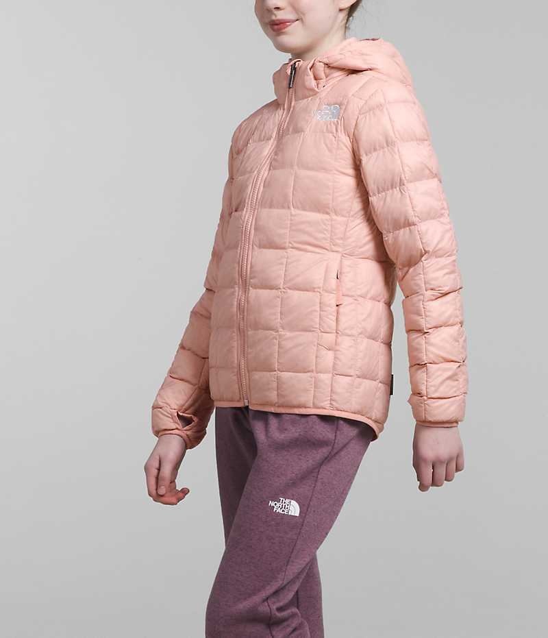 The North Face ThermoBall™ Kukuletalı Aşağı Ceket Kiz Çocuk Pembe | TÜRKIYE INOJ