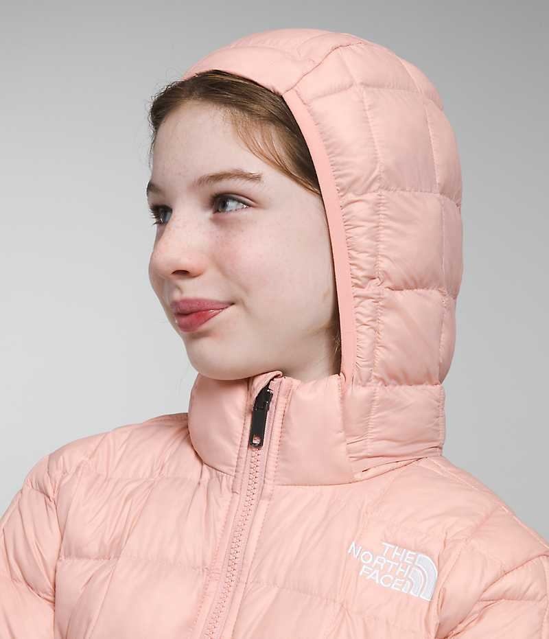 The North Face ThermoBall™ Kukuletalı Aşağı Ceket Kiz Çocuk Pembe | TÜRKIYE INOJ