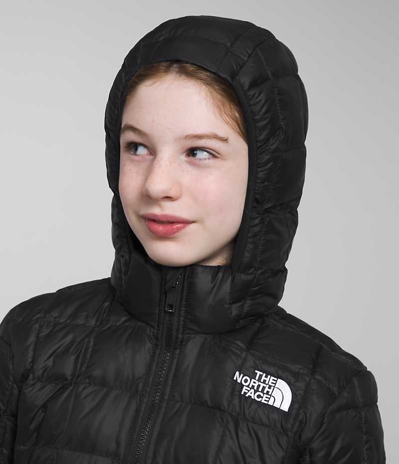 The North Face ThermoBall™ Kukuletalı Aşağı Ceket Kiz Çocuk Siyah | ISTANBUL OSTH