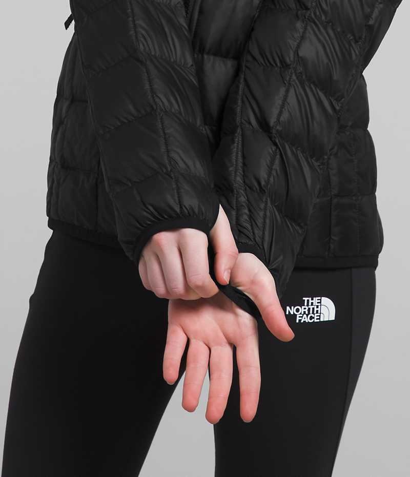 The North Face ThermoBall™ Kukuletalı Aşağı Ceket Kiz Çocuk Siyah | ISTANBUL OSTH