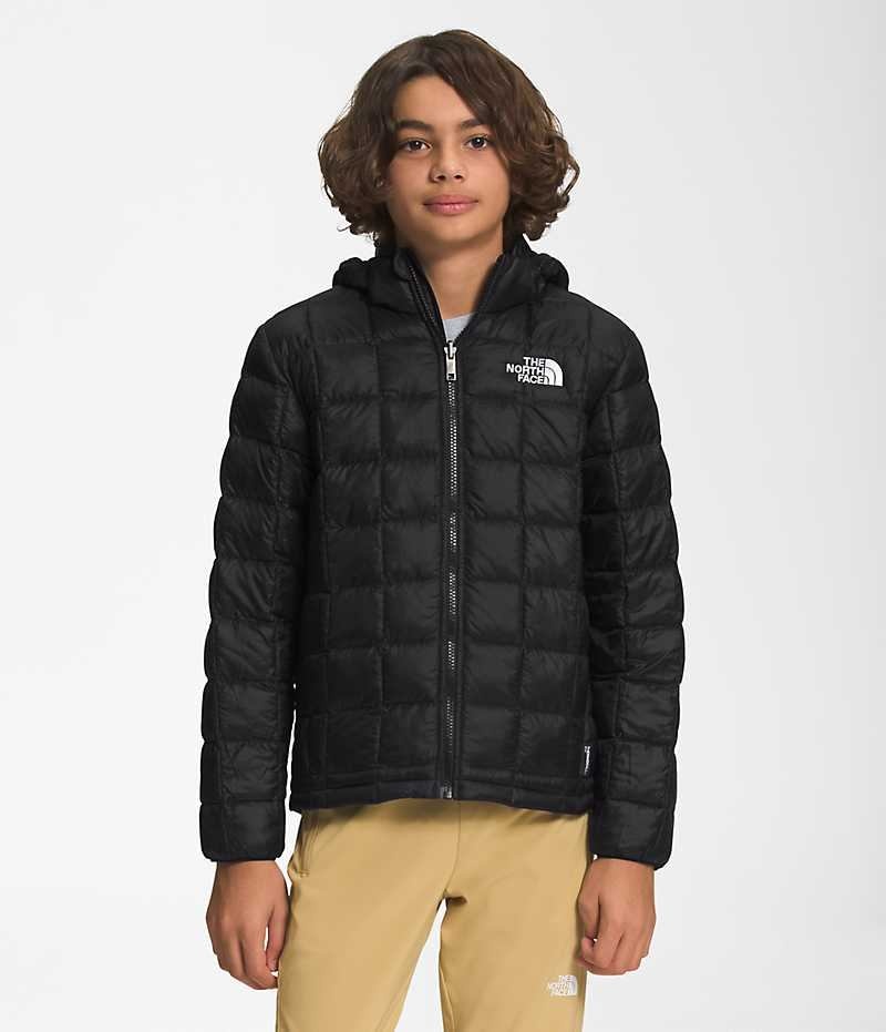 The North Face ThermoBall™ Kukuletalı Aşağı Ceket Erkek Çocuk Siyah | ISTANBUL UIXD