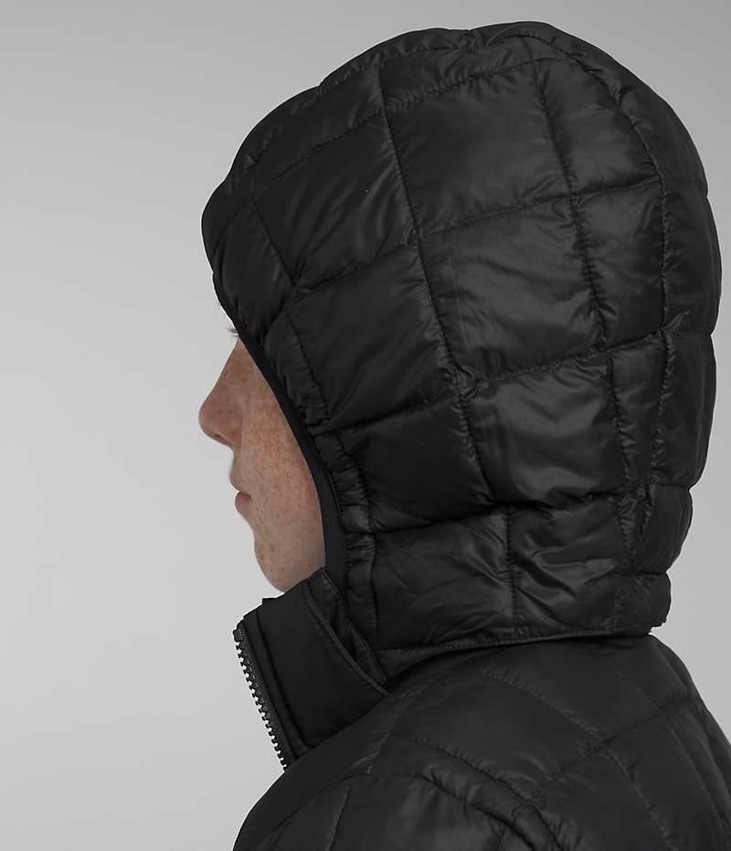 The North Face ThermoBall™ Kukuletalı Aşağı Ceket Erkek Çocuk Siyah | TÜRKIYE XWBS