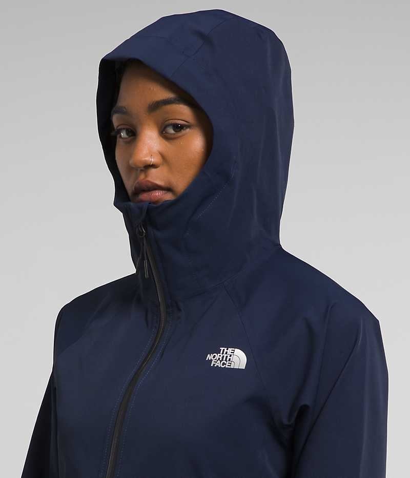 The North Face Valle Vista Stretch Yağmurluk Kadın Lacivert | TÜRKIYE VRUS