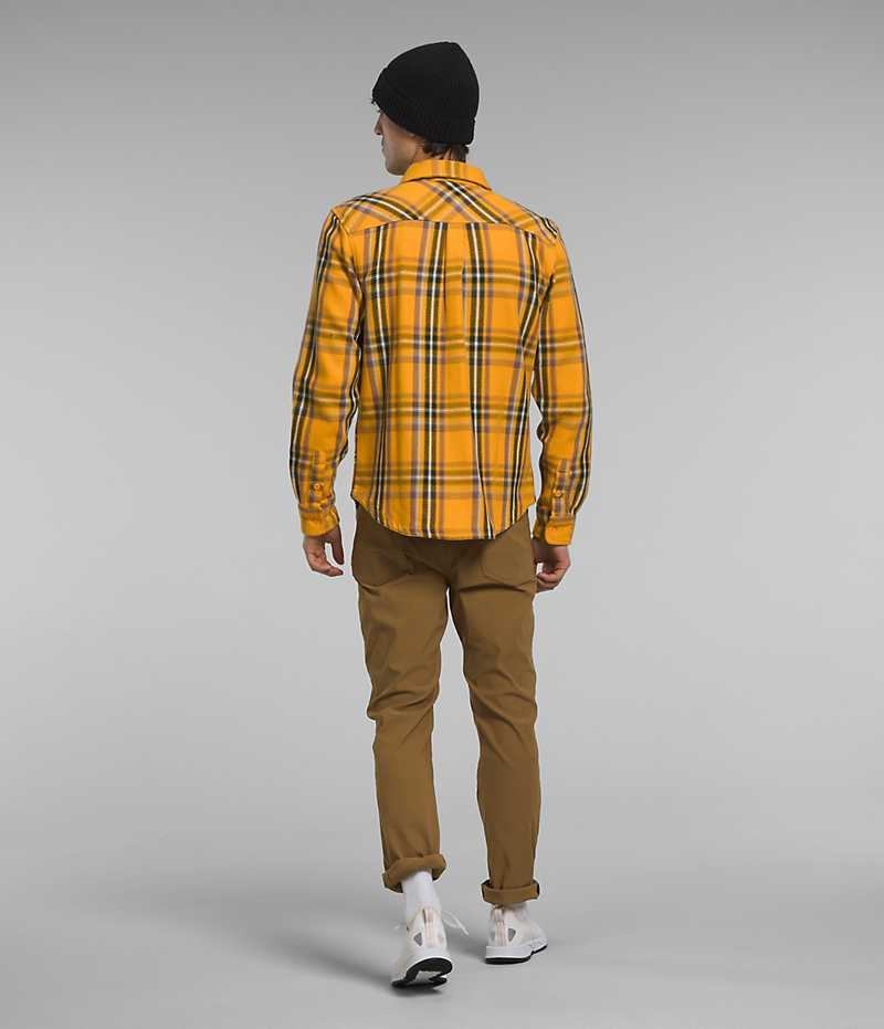 The North Face Valley Twill Flannel Gömlek Erkek Altın | ISTANBUL FRXW